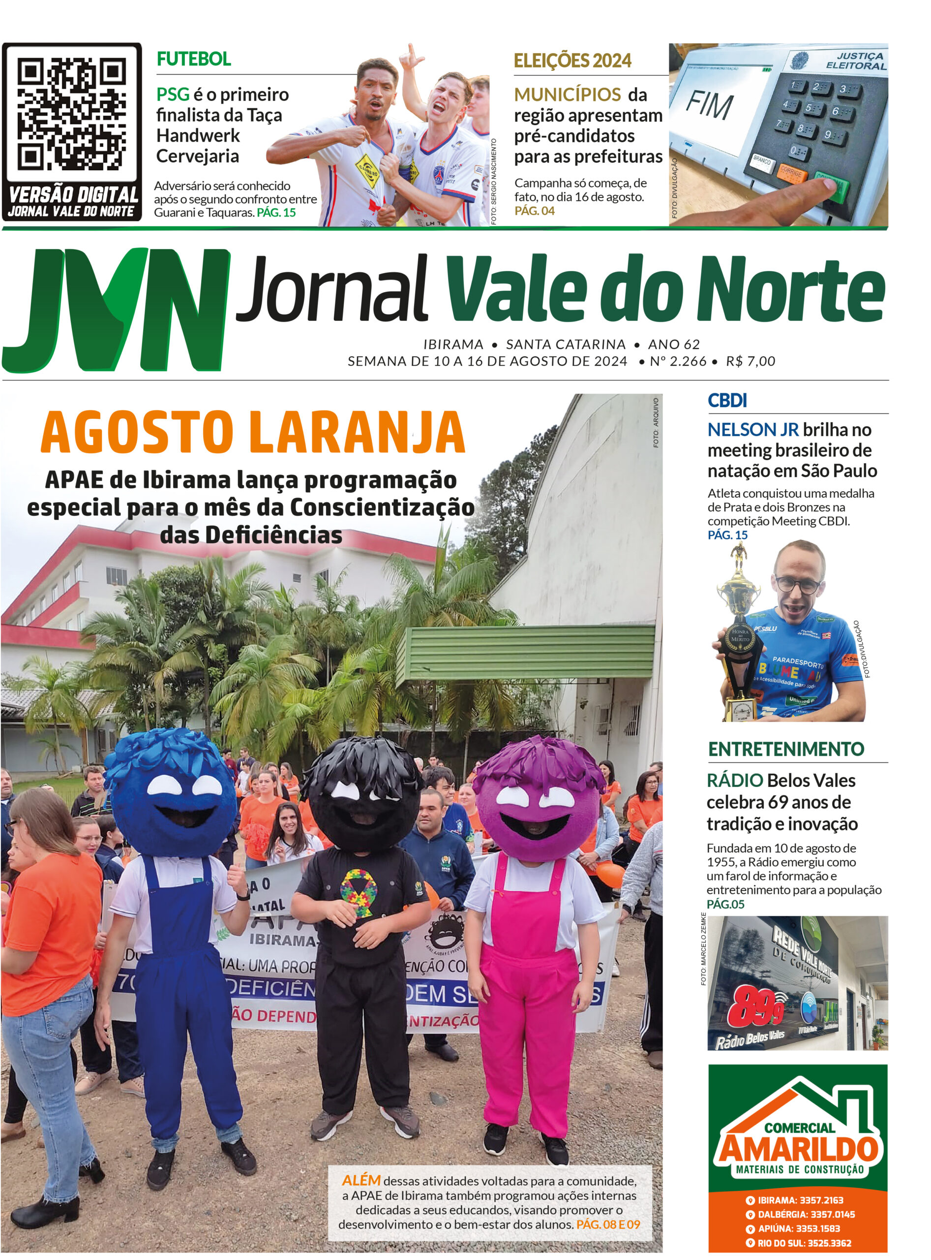 JORNAL VALE DO NORTE DE 10 A 16 DE AGOSTO