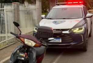 Ação rápida da Guarda Municipal recupera moto furtada em menos de uma hora em Rio do Sul