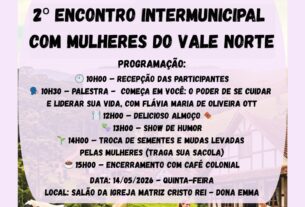Dona Emma recebe 2º Encontro Intermunicipal com Mulheres do Vale Norte em maio