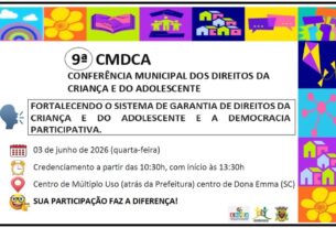 CMDCA promove 9ª Conferência Municipal dos Direitos da Criança e do Adolescente em Dona Emma