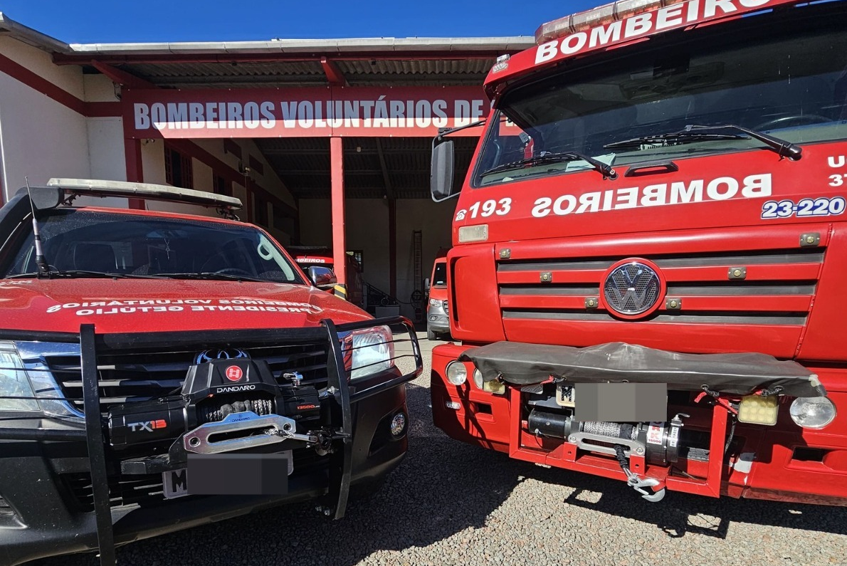 Bombeiros Voluntários de Presidente Getúlio investem em guinchos elétricos para ampliar segurança e eficiência operacional