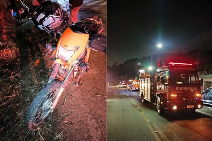 Adolescente é atropelado por motocicleta em Nova Stettin, em Ibirama