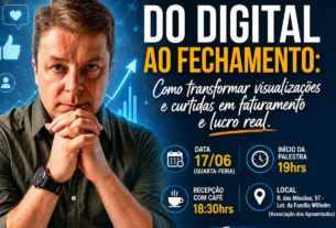 Presidente Getúlio recebe palestra gratuita sobre marketing digital e estratégias de vendas