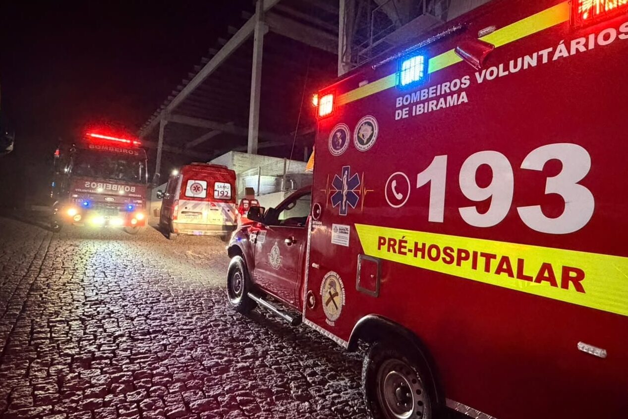 Jovem fica gravemente ferido após acidente de trabalho na Serra São Miguel, em Ibirama