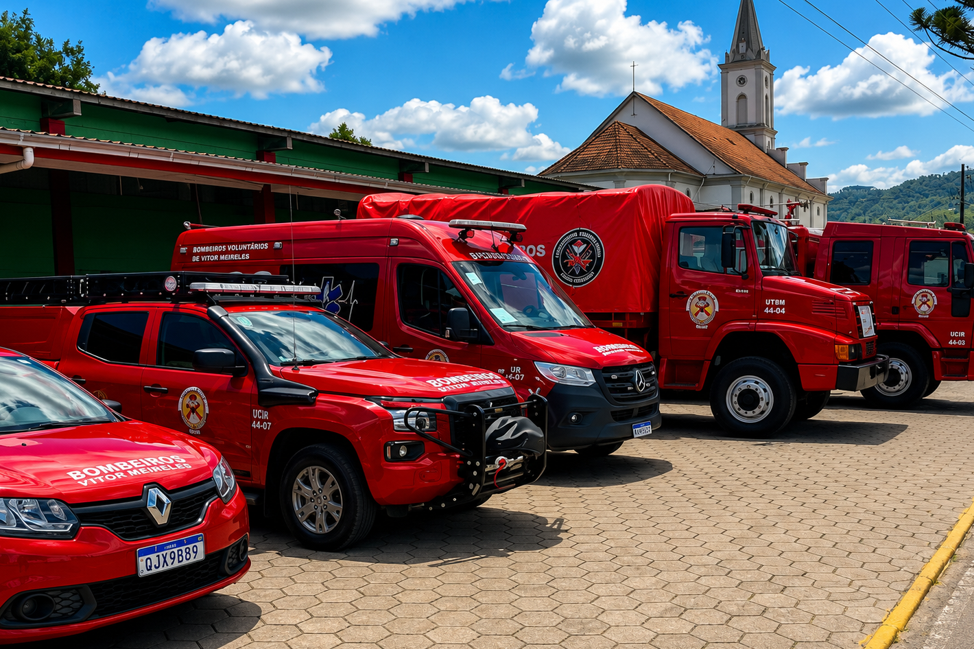 Bombeiros Voluntários de Vitor Meireles celebram 12 anos com programação especial