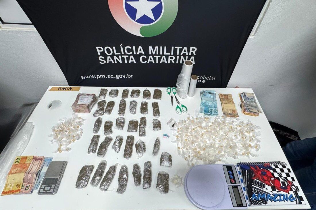 PM prende dois homens por tráfico e associação para o tráfico