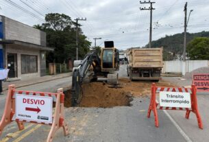 Nova etapa da revitalização da Rua Marquês do Herval já foi iniciada em Ibirama