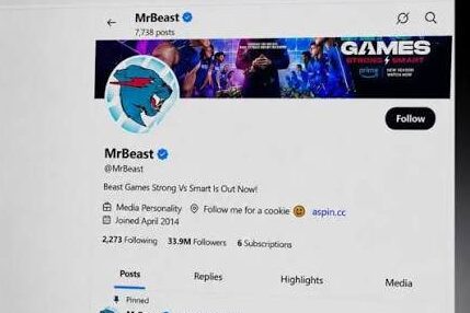 Perfis de moradores da região são invadidos e usados em golpe com imagem de MrBeast