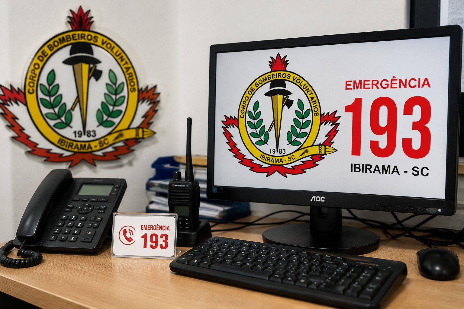 Bombeiros orientam por telefone e ajudam a salvar mulher que sofreu engasgamento em Ibirama
