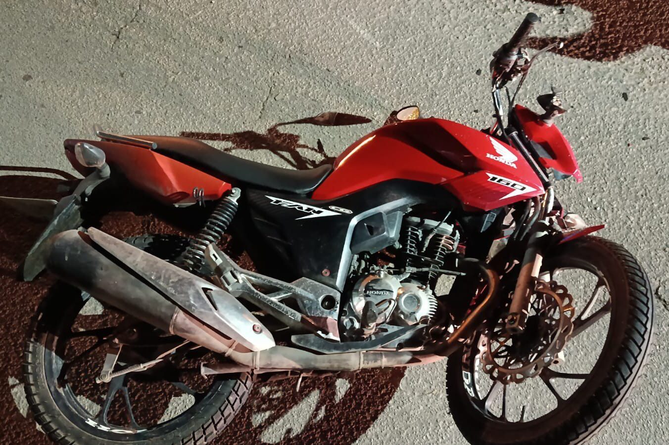 Motociclista fica ferido em colisão com carro em Presidente Getúlio