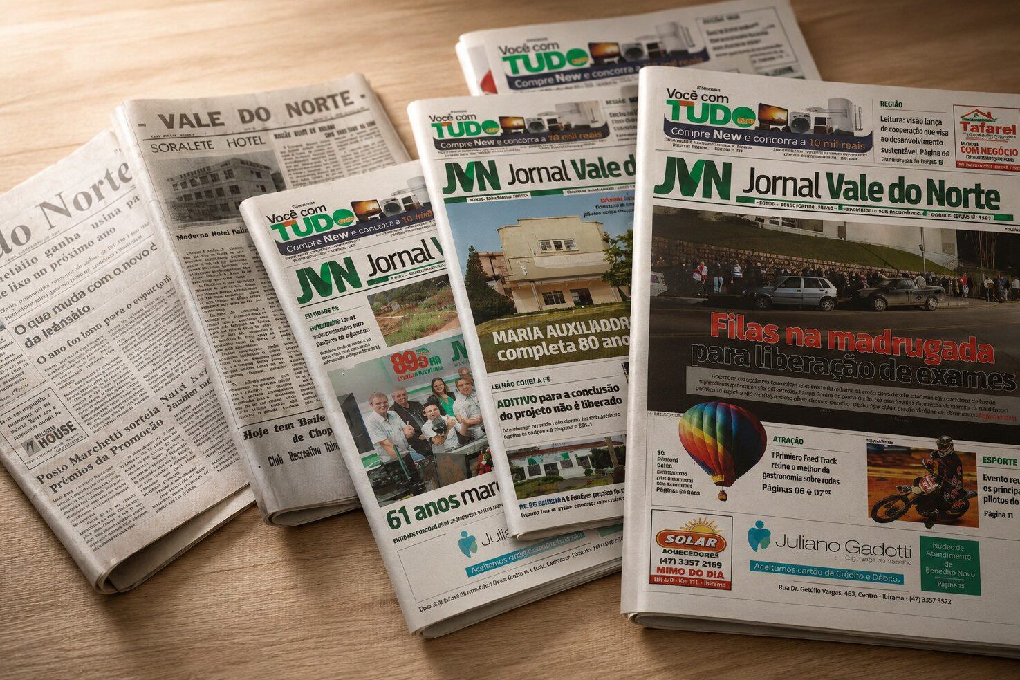 Jornal Vale do Norte completa 65 anos de história, informação e compromisso com a sociedade