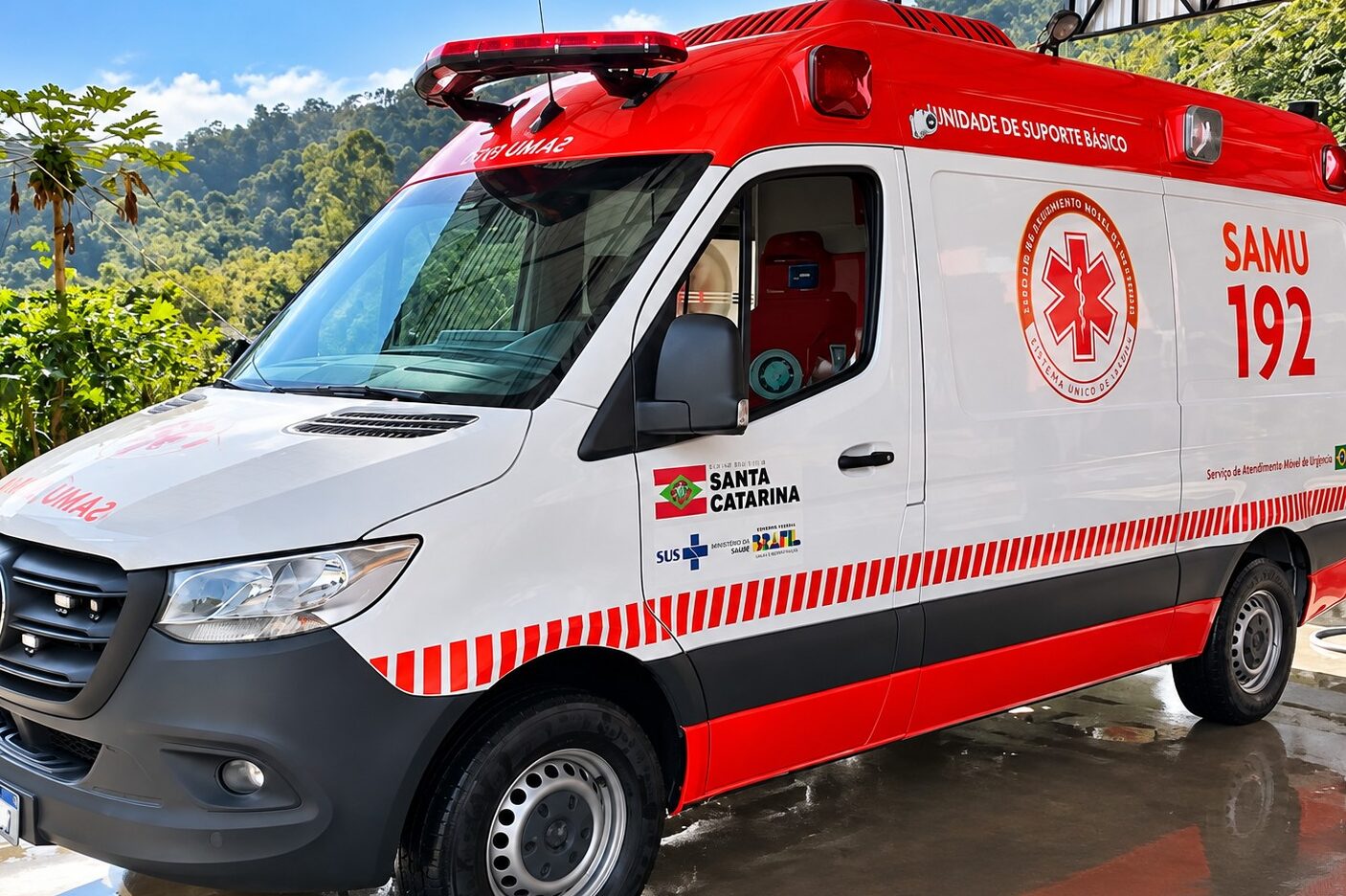 Menina nasce antes da chegada ao hospital durante atendimento do SAMU em Ibirama