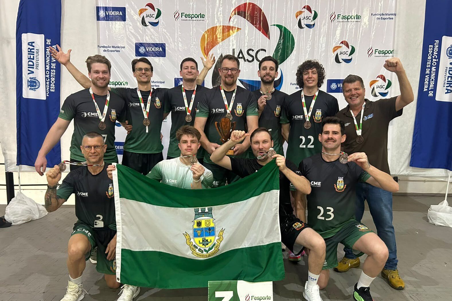 Presidente Getúlio garante vaga no Estadual do JASC com o voleibol masculino