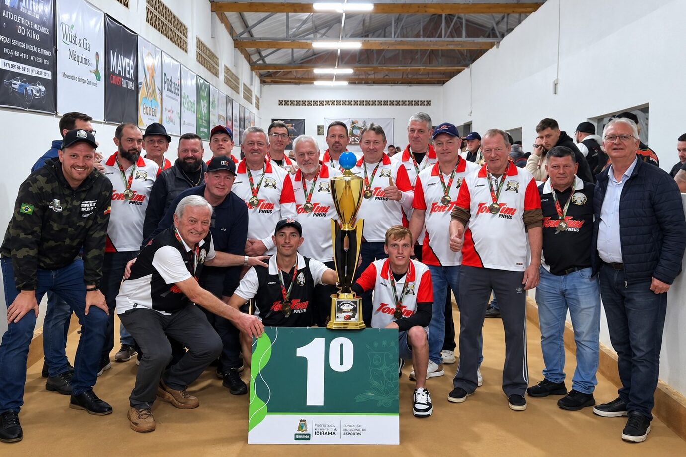 Tontini Pneus/S.A.R. Selin conquista o título do 26º Campeonato Municipal de Bocha