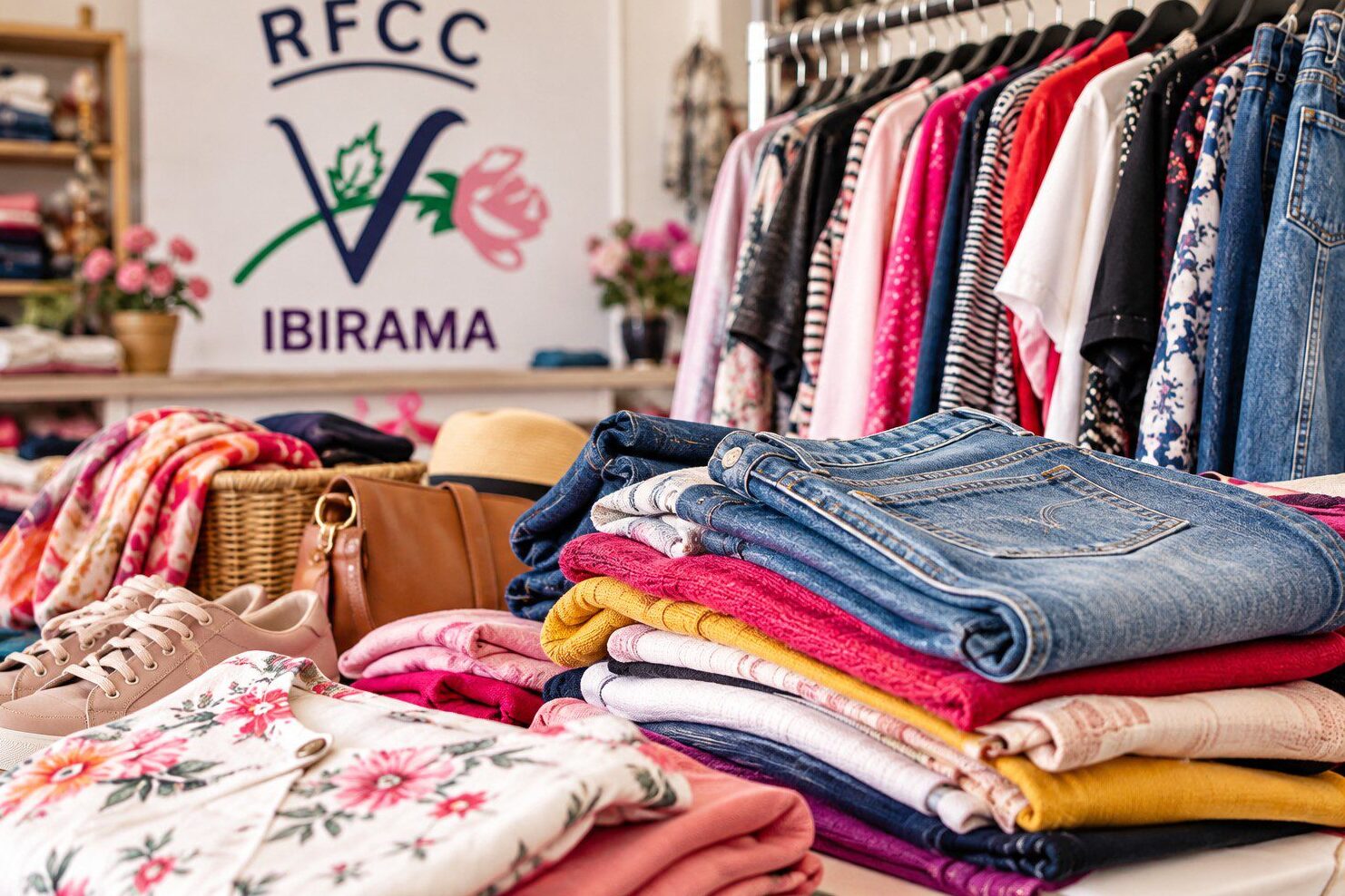 Rede Feminina de Ibirama promove liquidação no brechó com 50% de desconto