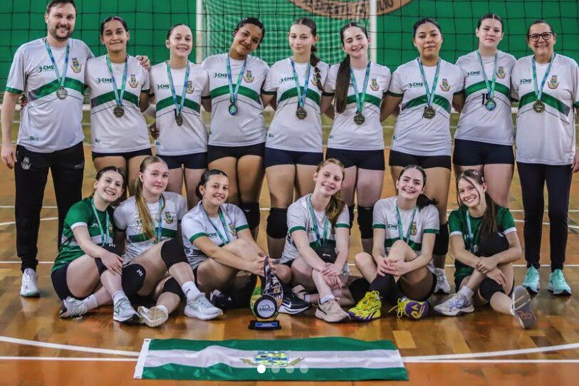 Vôlei Sub-15 de Presidente Getúlio conquista título invicto da JIMAVI 2026