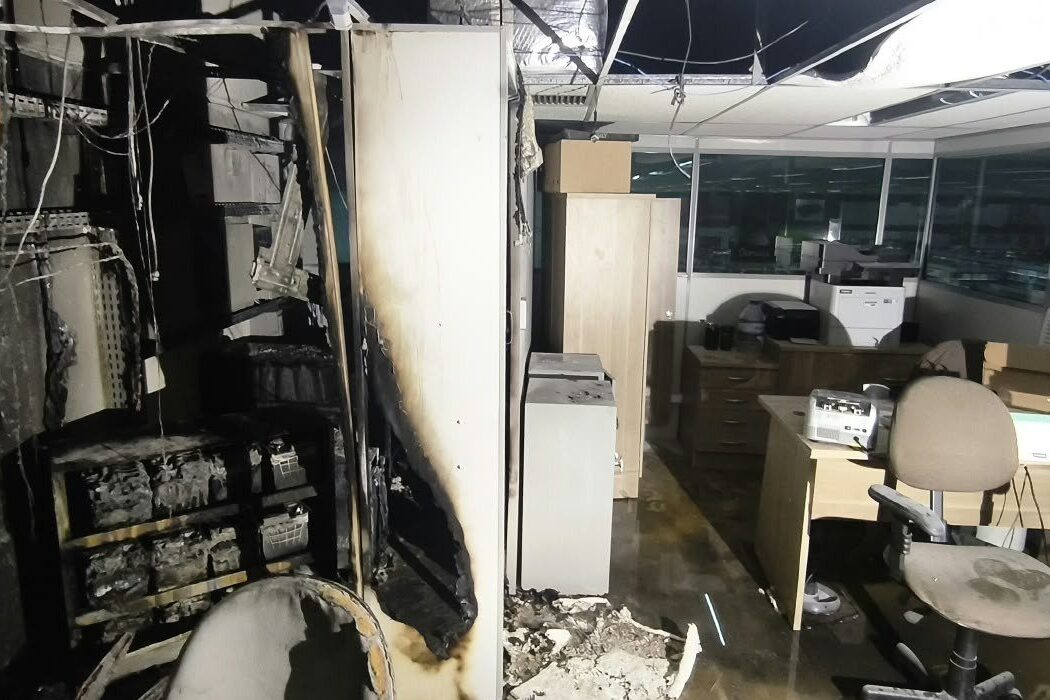 Incêndio atinge supermercado Cravil, ao lado da Havan, em Rio do Sul