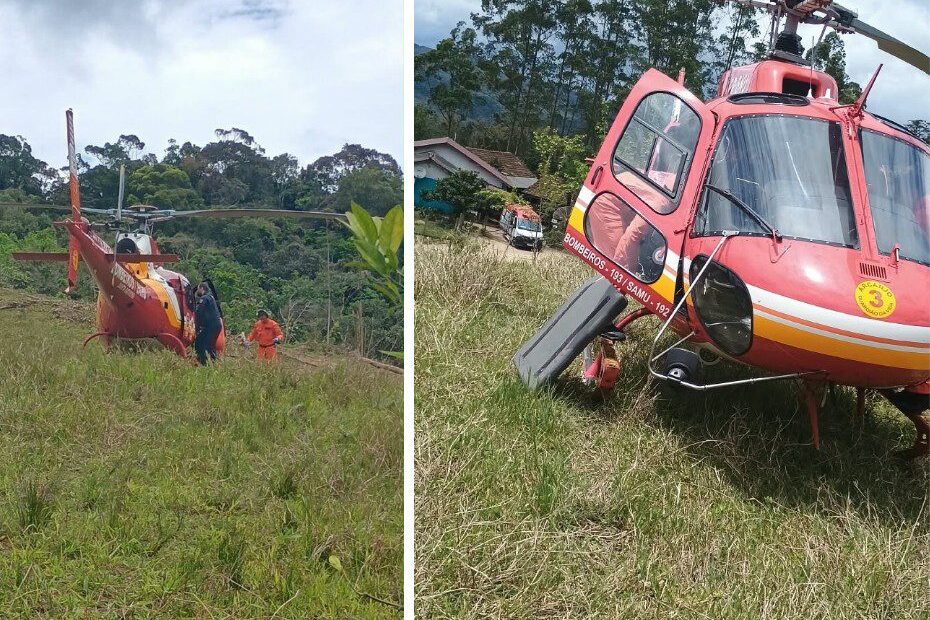 Homem de 57 anos fica ferido após trator tombar em Apiúna