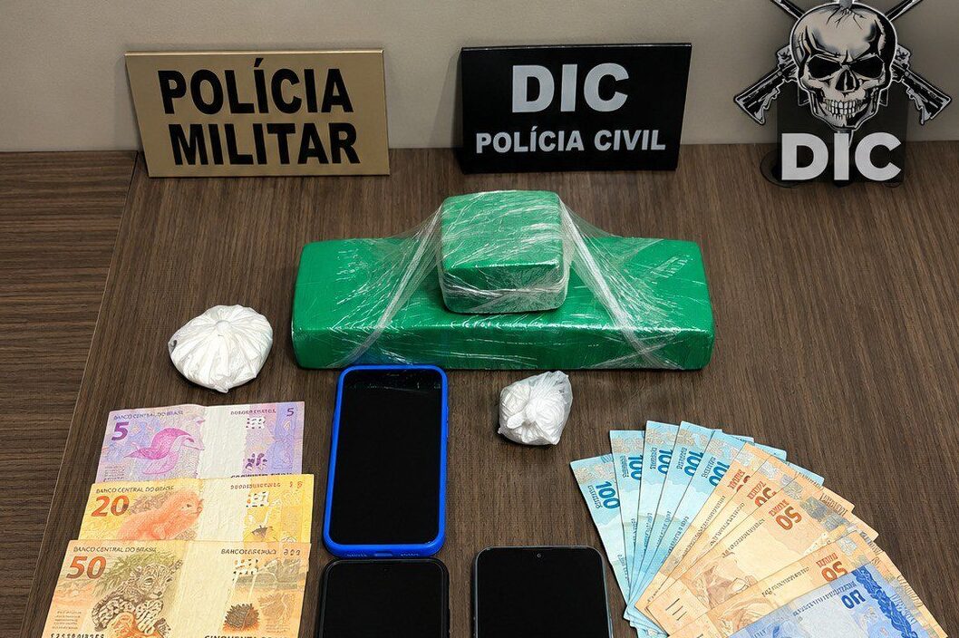 Casal é preso por suspeita de tráfico de drogas