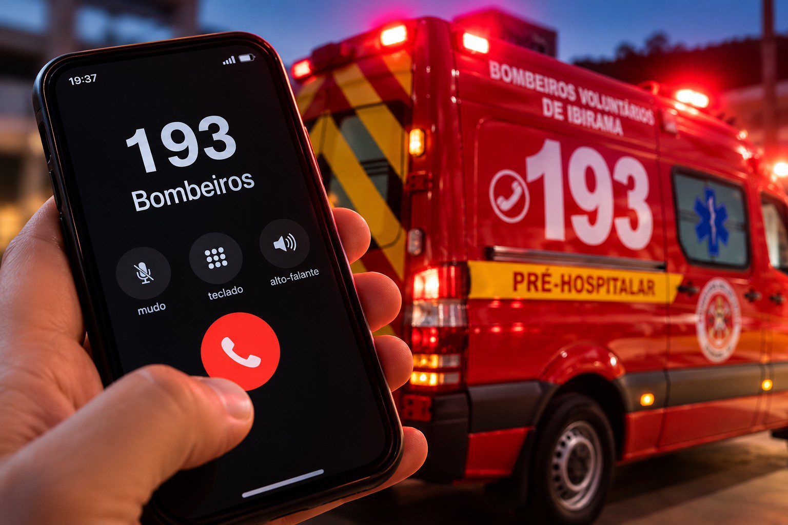 Bombeiros de Ibirama salvam bebê de oito meses após engasgo com alimento sólido